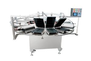 Machine à gaufres, automatique en continu