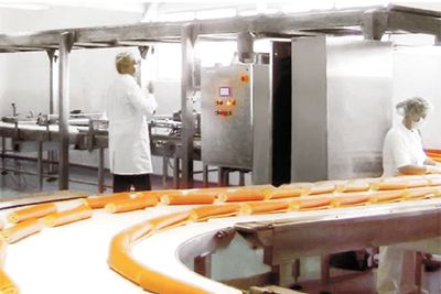 Ligne de production de gâteaux (gâteaux éponge ou génoises)